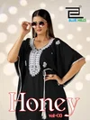 Honey Vol 3 By Blue Hills Fancy Rayon Kaftan Style Kurti 